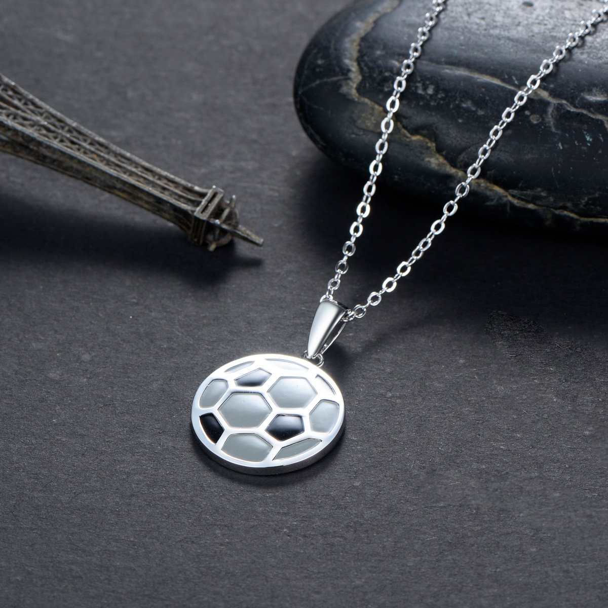 football pendant necklace