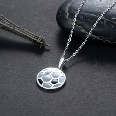 football pendant necklace
