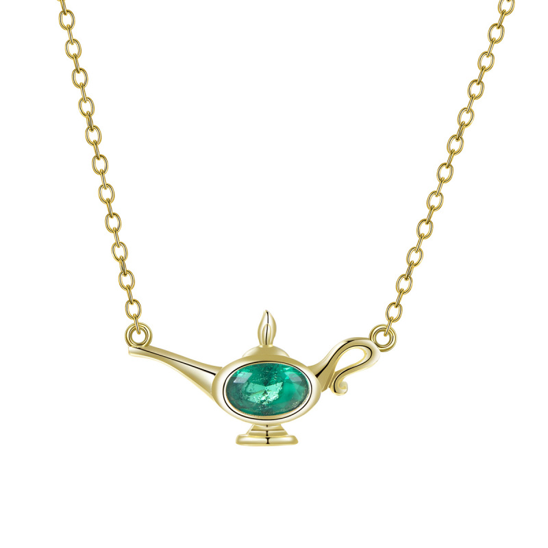 May. Birthstone Wonderful Lamp Necklace