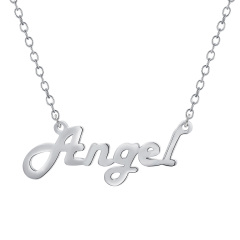 CNC Custom Name Angel Necklace