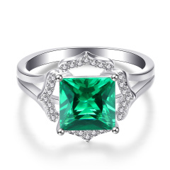 Green gemstone ring