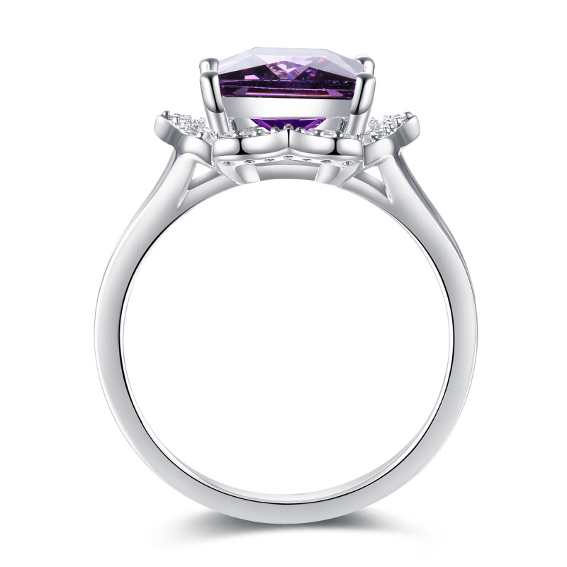 Purple gemstone ring