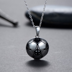 football pendant necklace