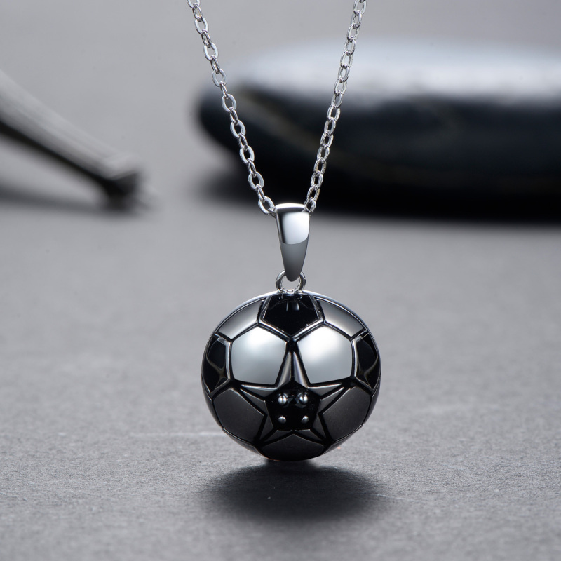 football pendant necklace