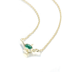 May. Birthstone Wonderful Lamp Necklace