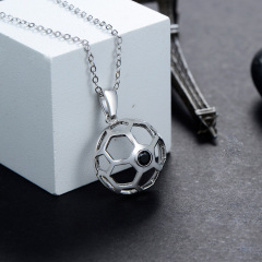 football pendant necklace