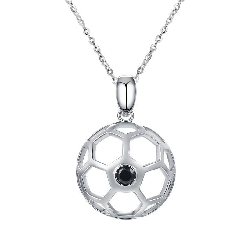 football pendant necklace