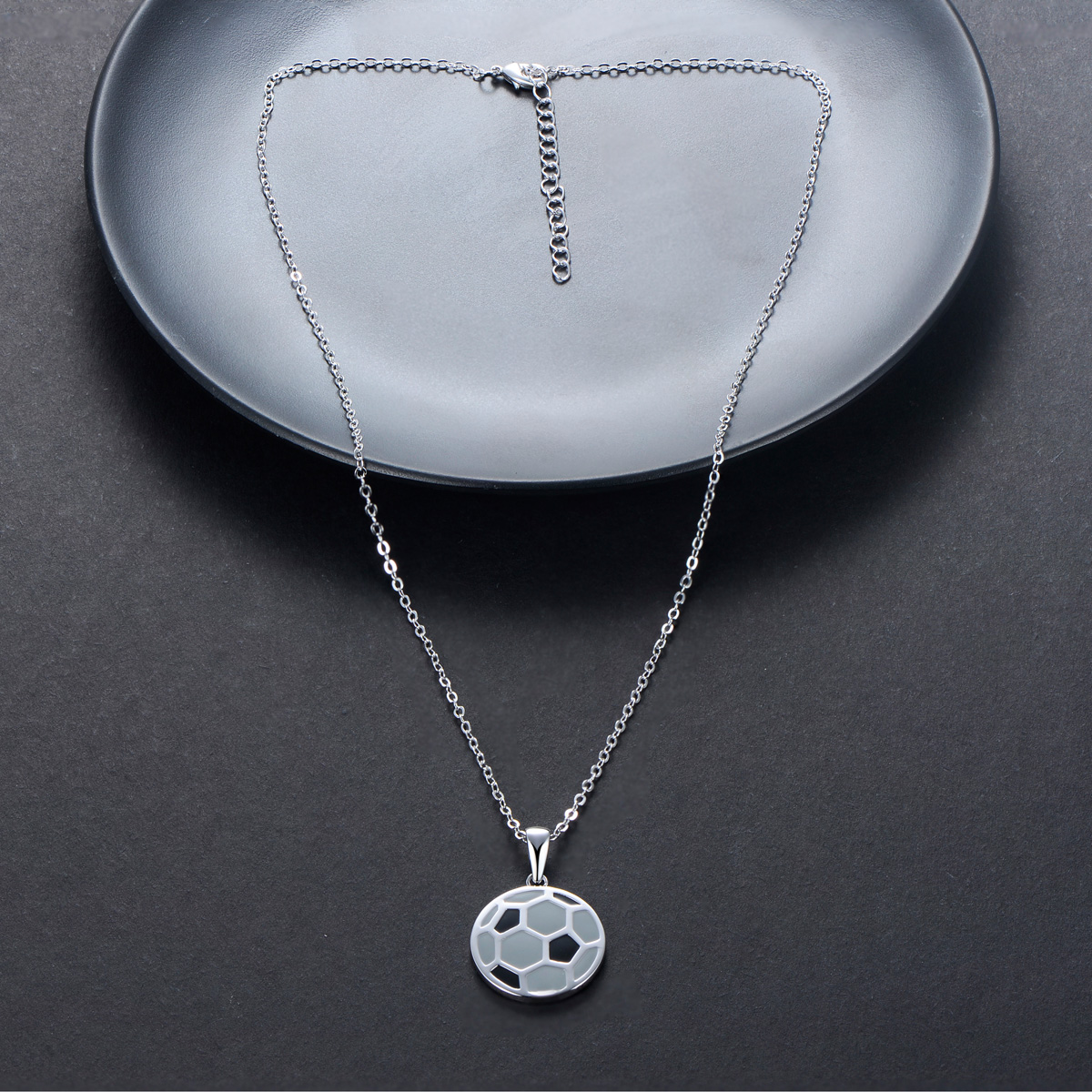 football pendant necklace