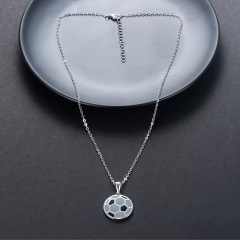 football pendant necklace
