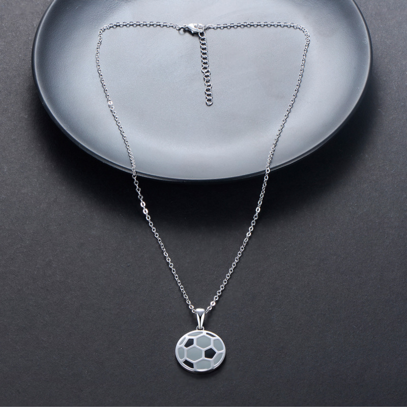 football pendant necklace