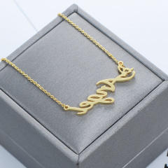 CNC Custom Name Angel Necklace