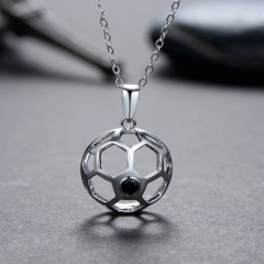 football pendant necklace