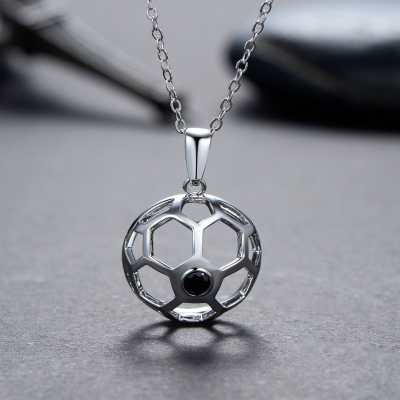 football pendant necklace
