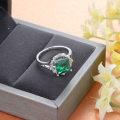 Green gemstone ring