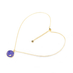 stars moon clock pendant necklace