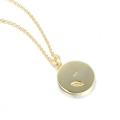 stars moon clock pendant necklace