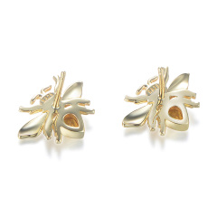 Honey bee studs earrings