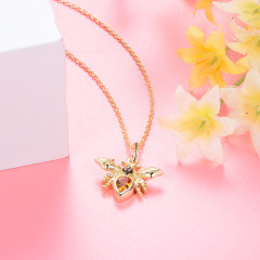 honey bee pendant necklace
