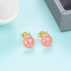 beetle studs earrings