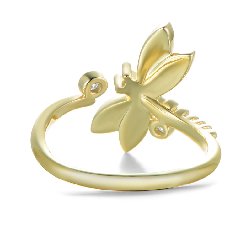 golden dragonfly rings