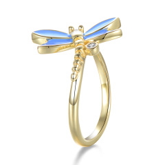 golden dragonfly rings