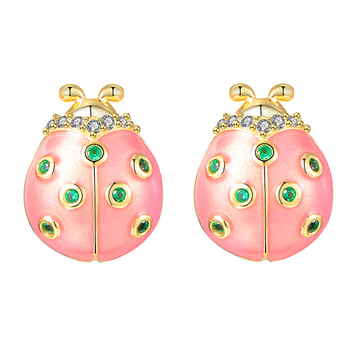 beetle studs earrings