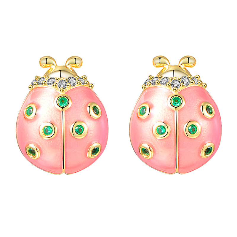 beetle studs earrings