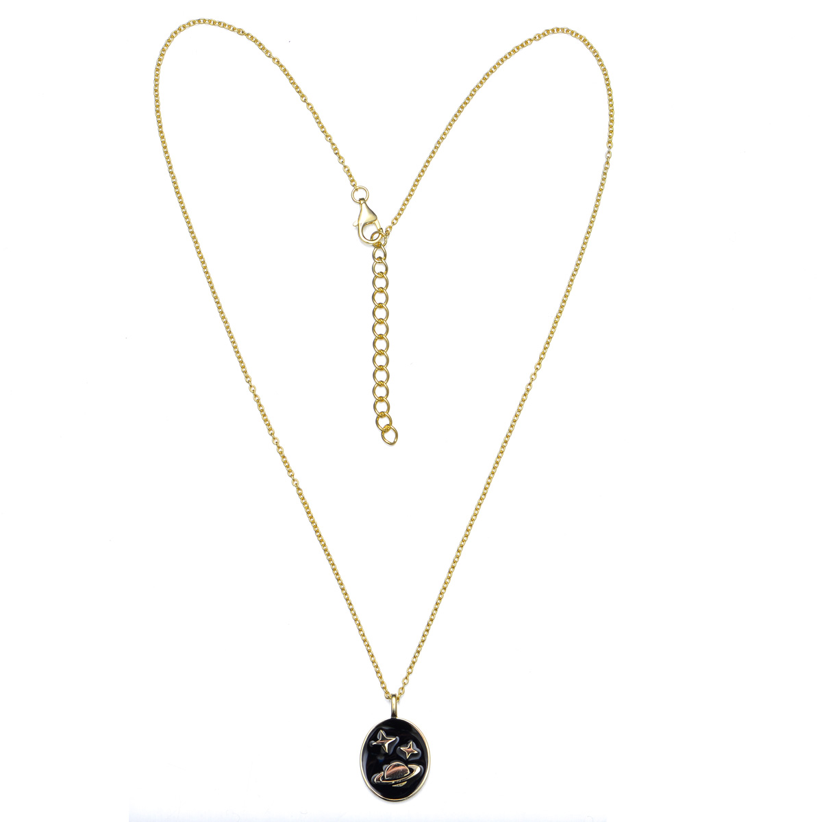 outer space star pendant necklace