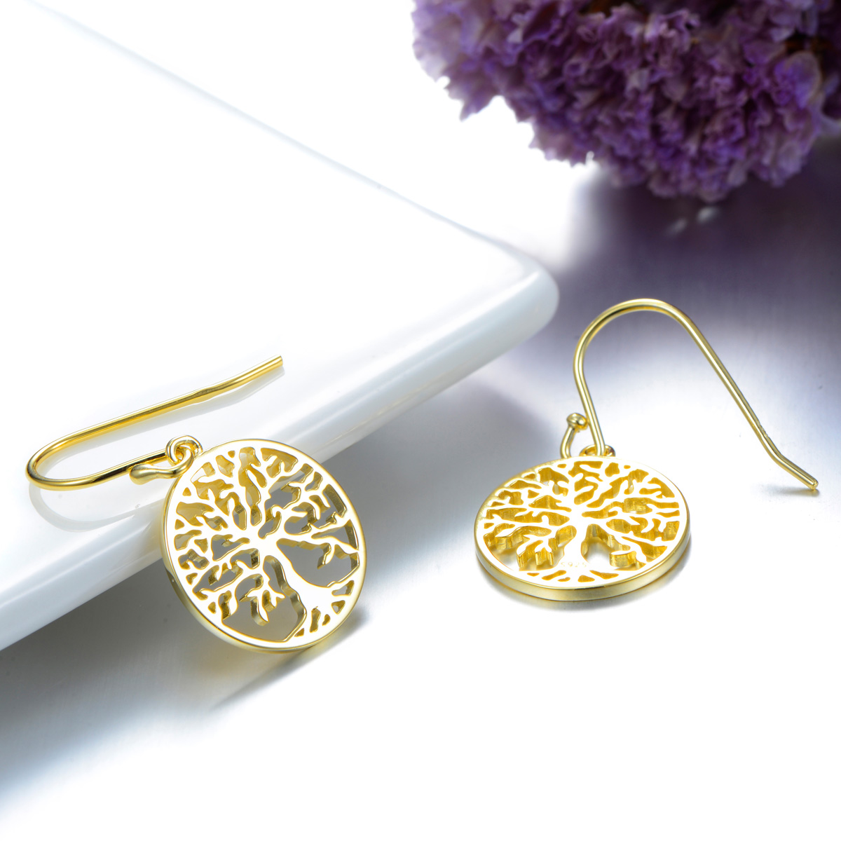 tree of life hook earrings