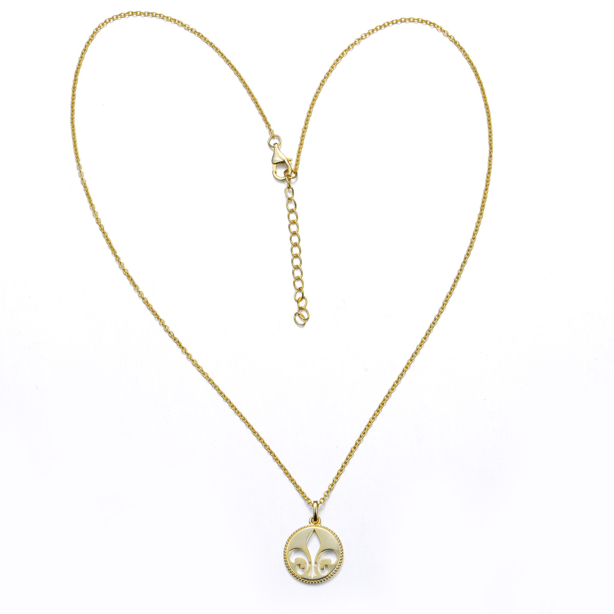 greenish lily flower pendant necklace