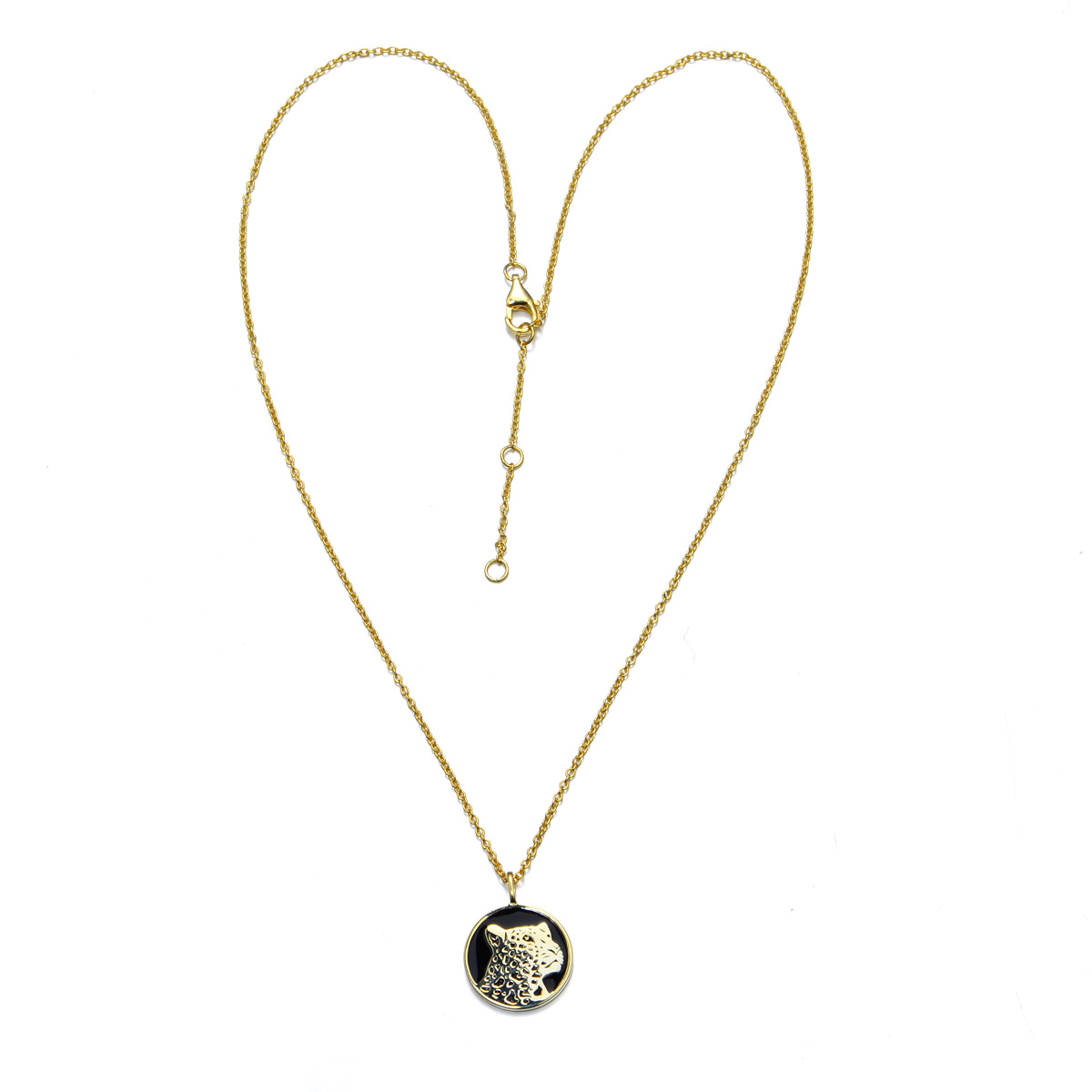leopard coin pendant necklace