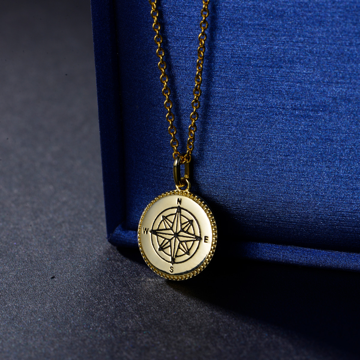 compass rose pendant necklace