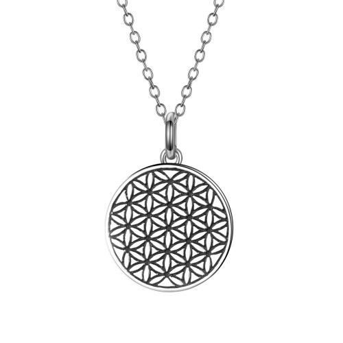 geometry coin necklace