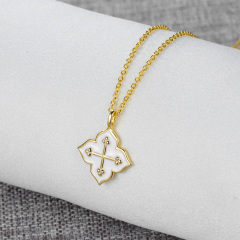 enamel cross pendant necklace