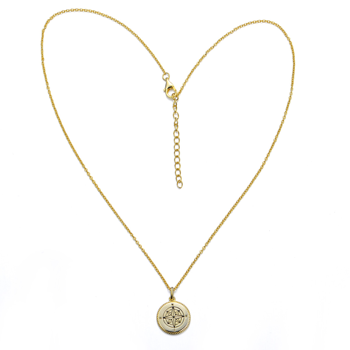 compass rose pendant necklace