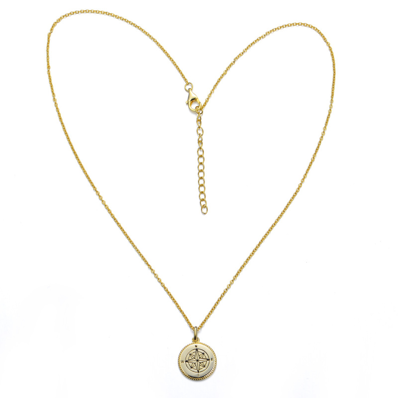 compass rose pendant necklace
