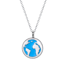 world map pendant necklace