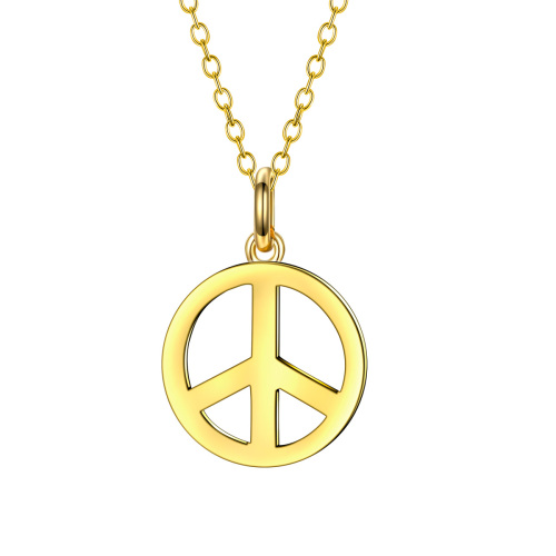 peace symbol pendant necklace
