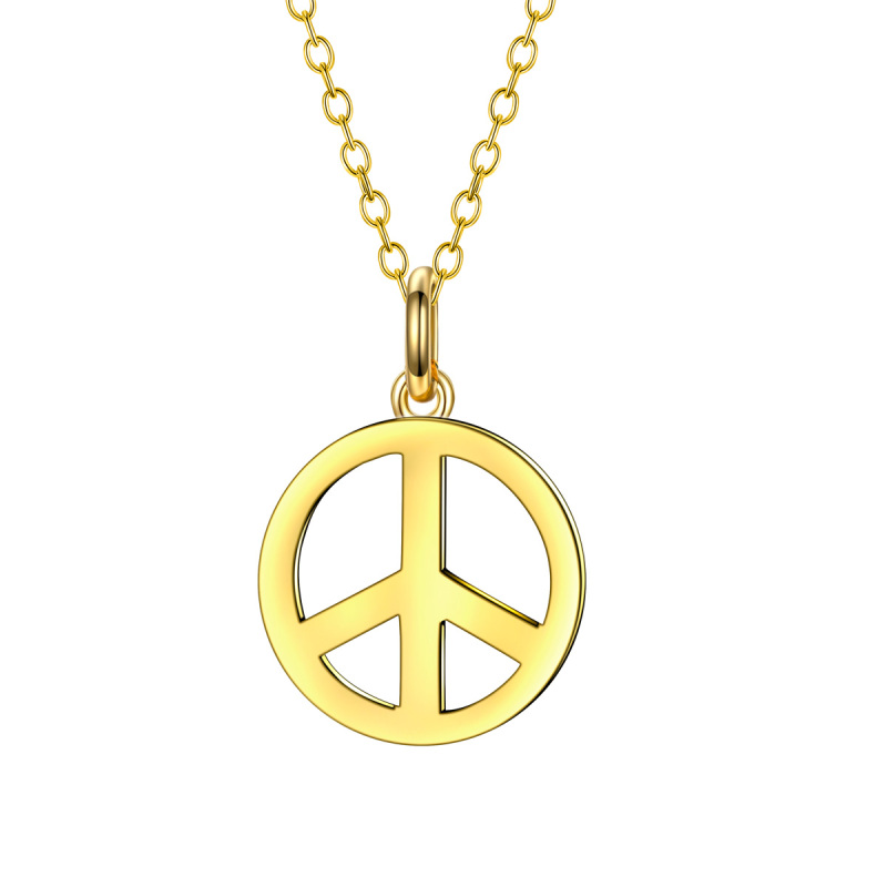 peace symbol pendant necklace