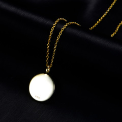 crescent pendant necklace