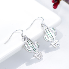 cactus hook earrings