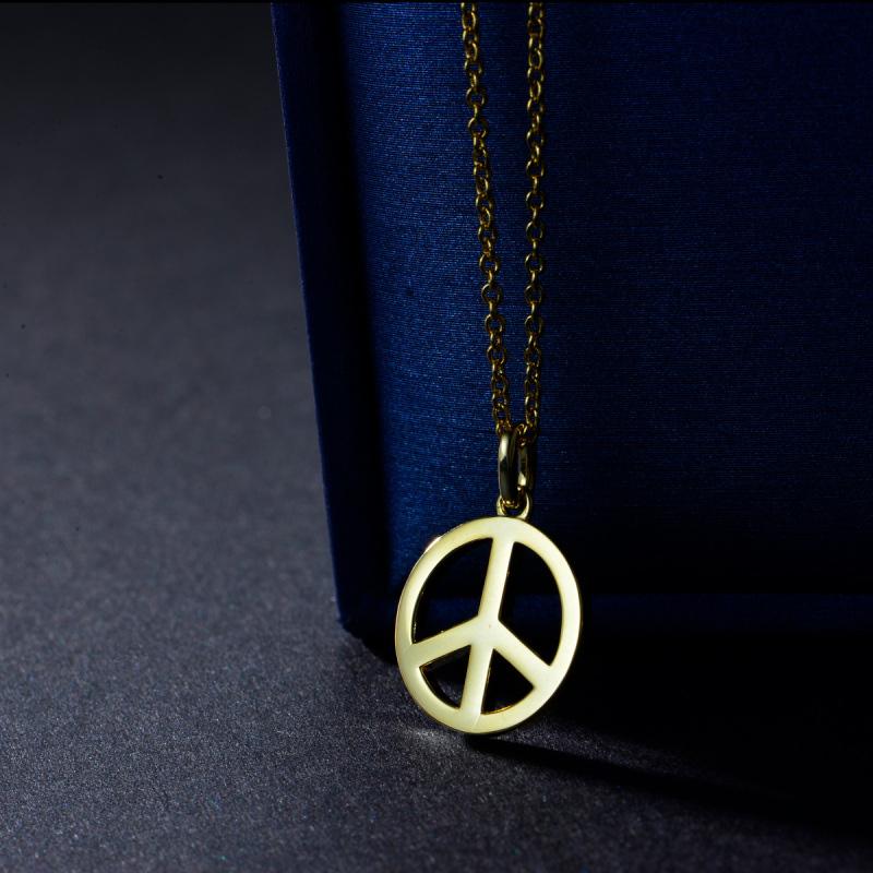 peace symbol pendant necklace