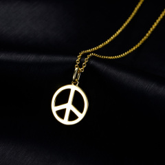 peace symbol pendant necklace