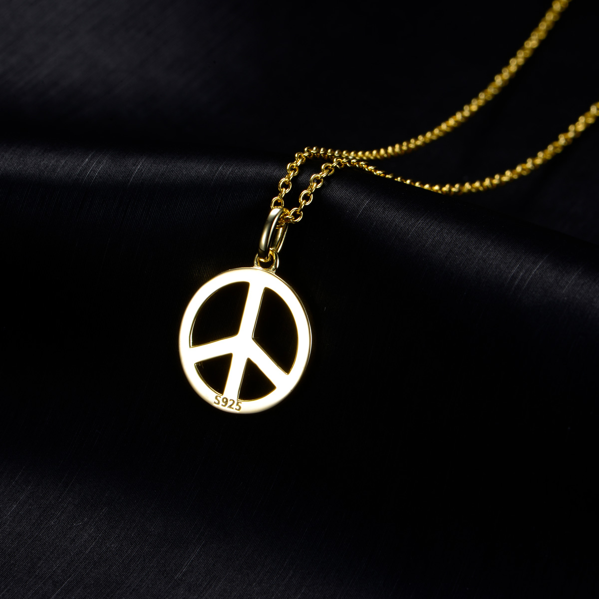 peace symbol pendant necklace