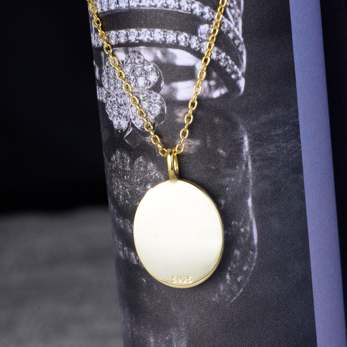 outer space star pendant necklace