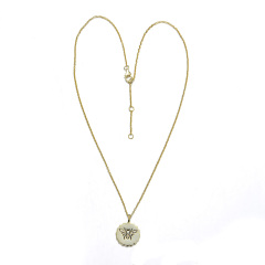 carved insects bee pendant necklace