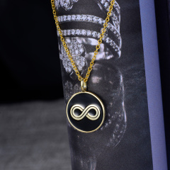 infinity coin pendant necklace