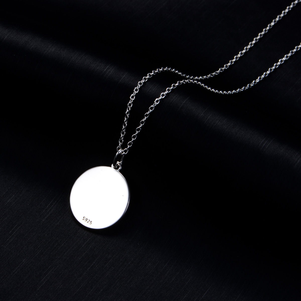 geometry coin necklace