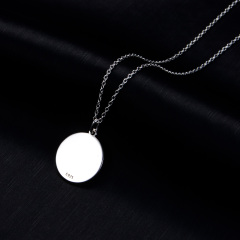 geometry coin necklace