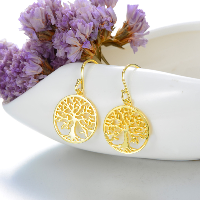 tree of life hook earrings